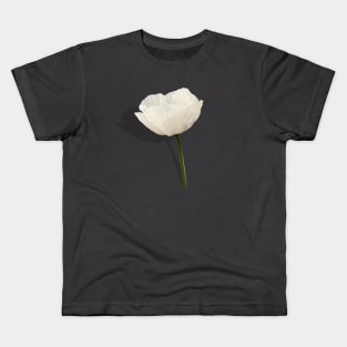 White Poppy - Symbol of Peace Kids T-Shirt